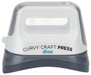 DIME CCP001 Curvy Craft Press with 3.4" x 6.3" Curved heat plate and 7” x 4” insulated safety base