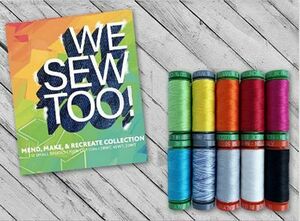 Aurifil, CBTWSTM10, We, Sew, Too, Mend, Make & Recreate, Collection, Thread Set, 10 Small Spools
