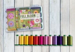 Aurifil, BP40FB12, Full, Bloom, by Barbara, Persing, Thread, Set 12, Large, Spools