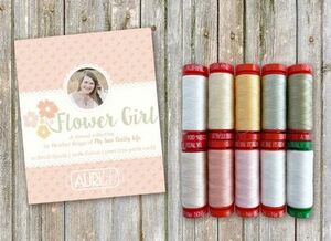 Aurifil, HB5040FG10, Flower, Girl, by Heather, Briggs, Thread, Set, 10, Small, Spools