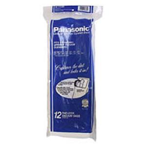 Panasonic Original U-6 Tab Lock 12 pack Upright Vacuum Bags for MC/ MC-V51  52  53  55 57 62 63  66 68 69 73 74 75 with 00-99 Suffix