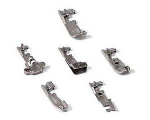 Singer All 6 Accessory Feet QuantumLock for 14T948 14T957 14T967 14T968DC, Beading, Blindhem, Cording, Elastic, Shirring, Taping, Feet Foot