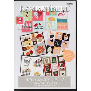 Kimberbell KID5136 Mini Quilts Vol. 2: July-December Machine Embroidery CD