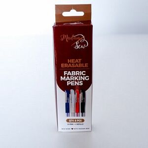 Madam Sew A1AHEFMPB2B Heat Erasable Fabric Marking Pens