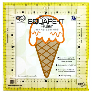 Quilters Select QS-RUL7.5TC Square it Ruler 7-1/2in