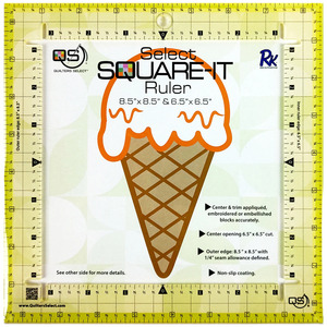 Quilters Select QS-RUL8.5TC Square it Ruler 8-1/2in