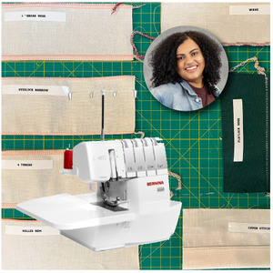 BERNINA Serger Guide Class with Manual Threading Instructor Kara Sanders Time: Tuesday July 15th - 9:30 - 12:30 pm