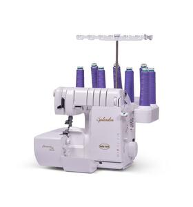 aby Lock BLSP8 Splendor Serger Machine Extraordinaire Threading, Automatic Thread Delivery System, Wide Workspace, Knee Lift