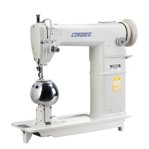 Consew 228R-WIG Post Bed, Single Needle, Drop Feed, Lockstitch Machine for Wigs and Hats
