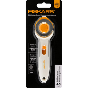 Fiskars 1065931 Titanium Stick Rotary Cutter 45mm