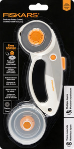 Fiskars 1065937 Easy Change DuoLoop Rotary Cutter for 45mm and 60mm Blades