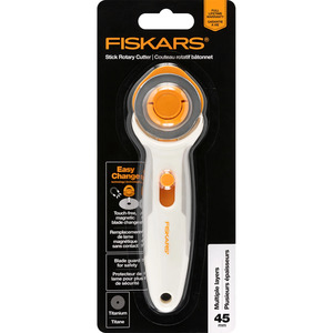 Fiskars 1069533 Easy Blade Change 45mm Rotary Stick Cutter