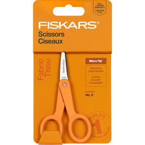 Fiskars 1069752 5in Micro Tip Fashion Scissor Orange