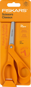 Fiskars 1069755 All Purpose Bent Right Handed Scissor 8in Fabric Shears
