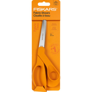 Fiskars 1069757 Premier 9in Bent Dressmaker Fabric Scissor Shears