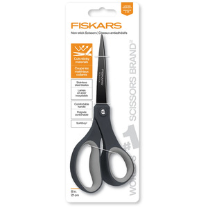 Fiskars 1073590 Everyday Non-Stick Scissors with SoftGrip