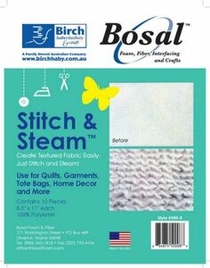 Bosal 500-8 Stitch & Steam 8.5 in x 11 in 10/Pkg