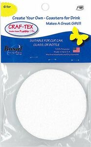 Bosal 4376 CrafTex Craf-Tex Round Coaster 6/pk