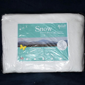 Bosal 696S-WHT Snow 100% Bleached Cotton 4oz Full 96in x 96in