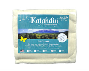 Bosal 398B-WHT Katahdin Premium 100% Cotton Batting - Autumn 4oz - 108in x 90in