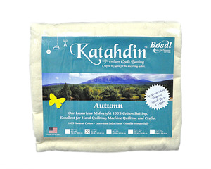 Bosal 396B-WHT Katahdin Premium 100% Cotton Batting - Autumn 4oz - 72in x 90in