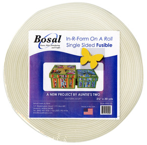 Bosal 495BS-20 In-R-Form Single Sided Fusible Foam Stabilizer Off White 2-1/4in x 20yds