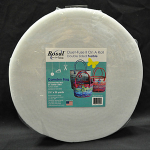 Bosal 4252B-25 Duet Fuse II Double Sided Fusible Batting AT285 Camden Bag Precut
