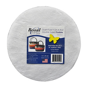Bosal 4252B-20 Duet Fuse II Double Sided Fusible Batting 2-1/4in x 20yds