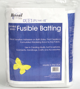 Bosal 3252B Duet Fuse II Double Sided Fusible Batting 45in x 25yds White