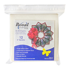 Bosal 495-6B Single sided Fusible In-R-Form 6in Squares