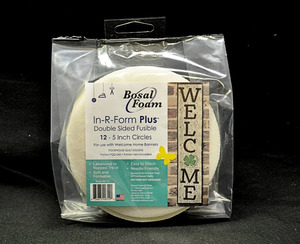 Bosal 493B-12 In-R-Form Plus Double Sided Fusible Foam Stabilizer Welcome Home Banner 12ct