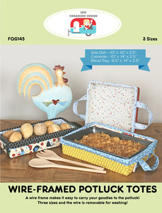 Sew Organized Designs FQG145 Wire-Framed Potluck Totes