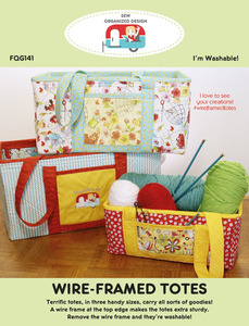 Sew Organized Designs FQG141 Wire-Framed Totes