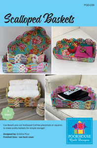 Poorhouse Quilt Designs PQD-230 Scalloped Baskets Pattern