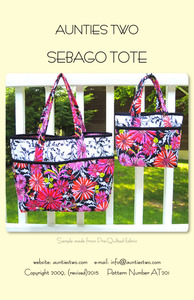 Aunties Two AT201 Sebago Tote Pattern