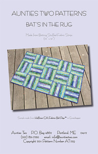 Aunties Two AT229 Bats In the Rug Pattern