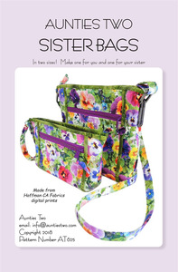 Aunties Two AT625 Sister Bags Pattern
