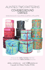 Aunties Two AT660 Covered Round Crates Pattern