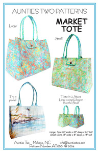 Aunties Two AT668 Market Tote Pattern