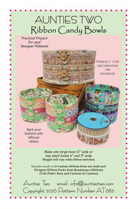 Aunties Two AT683 Ribbon Candy Bowls Pattern