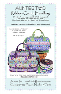 Aunties Two AT685 Ribbon Candy Handbag Pattern