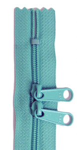 Aunties Two ATZ24AQUA 24in Aqua Zipper Double Slide Zipper