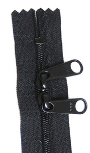Aunties Two ATZ24BLAC 24in Black Zipper Double Slide Zipper