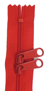 Aunties Two ATZ24RED 24in Red Zipper Double Slide Zipper