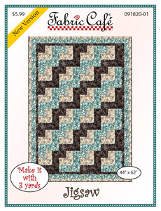 Fabric Cafe FC091820-01 Jigsaw Quilt Pattern Lap Quilts