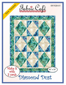 Fabric Cafe FC091920-01 Diamond Dust 46" x 58" Lap Quilt Pattern