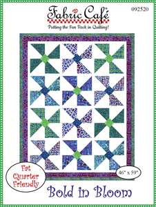 Fabric Café FC092520-01 Bold in Bloom Lap Quilt Pattern