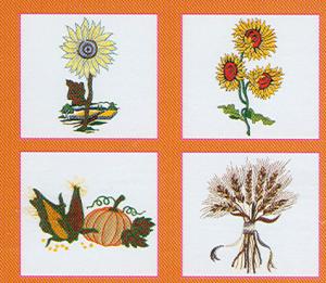 Pfaff 328 Autumn Embroidery Card For The Pfaff 2140 and 2170 Machines in .pcs format