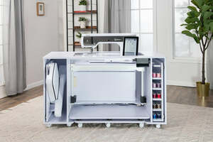 Koala Studios EC-W001 All-In-One Embroidery Studio, English White Ash or Gray