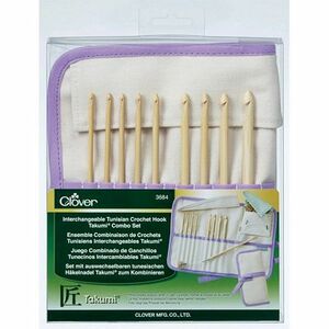 Clover 3684 Interchangeable Tunisian Crochet Hook Takumi Combo Set